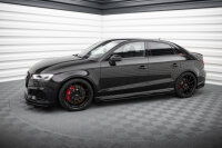 Maxton Design Street Pro Side Skirts Diffusers V1 + Flaps - Audi RS3 Limousine 8V Facelift