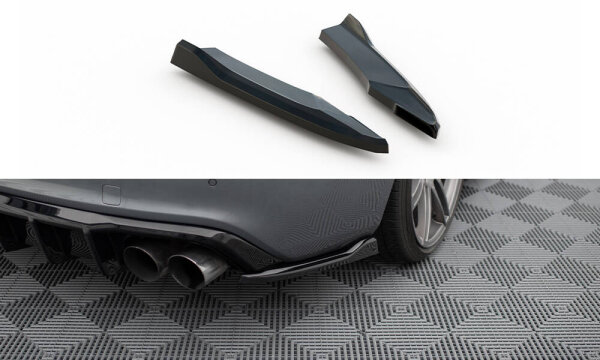 Maxton Design Rear Extension Flaps Diffusor V2 - Audi S5 Coupe 8T Facelift