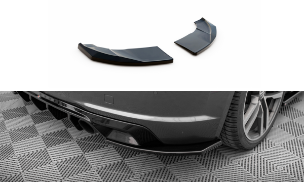 Maxton Design Heckansatz Flaps Diffusor V2 - Audi TT S-Line 8S