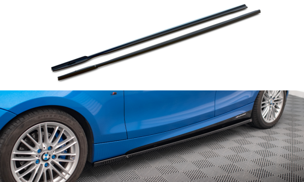 Maxton Design Side Skirts Diffusers - BMW 1 M-Package E87 Facelift