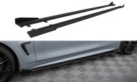 Maxton Design Street Pro Seitenschweller Ansatz + Flaps - BMW 4er Coupe M-Paket F32