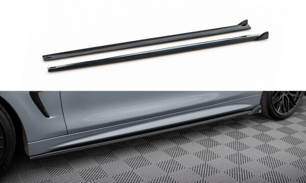 Maxton Design Side Skirts Diffusers V2 - BMW 4 Coupe M-Package F32