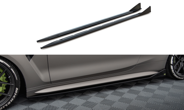 Maxton Design Side Skirts Diffusers V3 CSL Look - BMW M4 G82