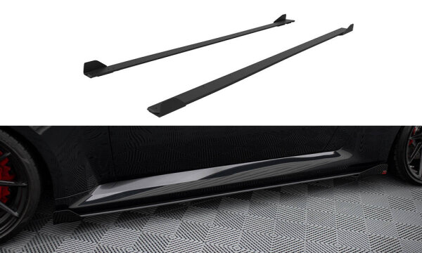 Maxton Design Street Pro Side Skirts Diffusers - V1 + Flaps - BMW M2 G87