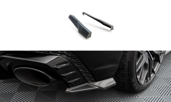 Maxton Design Carbon Fiber Rear Extension Flaps Diffusor - Audi RSQ8 Mk1