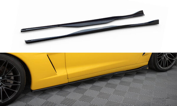 Maxton Design Side Skirts Diffusers - Chevrolet Corvette C6