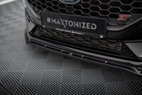 Maxton Design Frontansatz V4 + Flaps - Ford Fiesta ST / ST-Line Mk8 Facelift