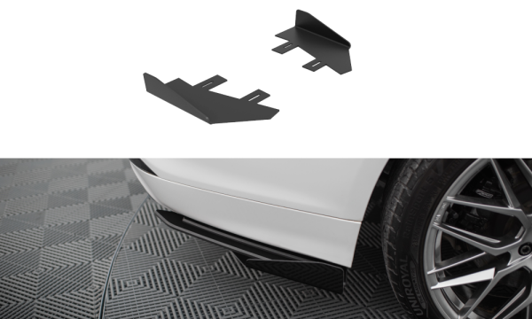 Maxton Design Hintere Seiten Flaps - Ford Mondeo Sport Mk5 Facelift / Fusion Sport Mk2 Facelift