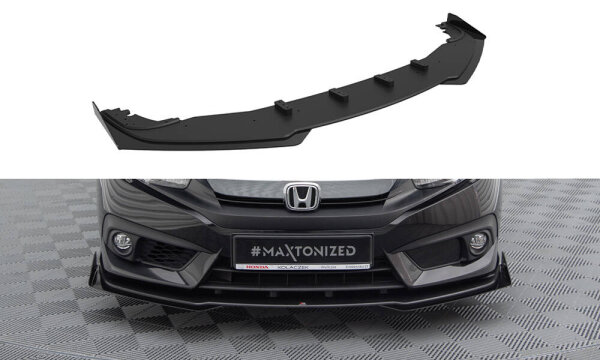 Maxton Design Street Pro Frontansatz + Flaps - Honda Civic Mk10