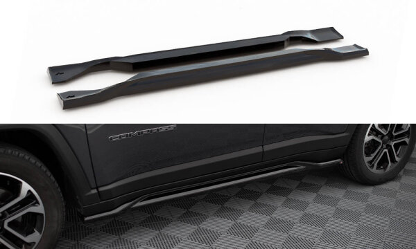 Maxton Design Side Skirts Diffusers - Jeep Compass Limited Mk2 Facelift