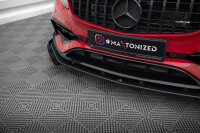 Maxton Design Street Pro Front Extension + Flaps - Mercedes A 45 AMG Aero W176 Facelift