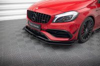 Maxton Design Street Pro Front Extension + Flaps - Mercedes A 45 AMG Aero W176 Facelift