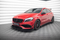 Maxton Design Street Pro Front Extension + Flaps - Mercedes A 45 AMG Aero W176 Facelift