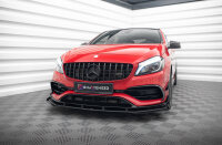 Maxton Design Street Pro Front Extension + Flaps - Mercedes A 45 AMG Aero W176 Facelift