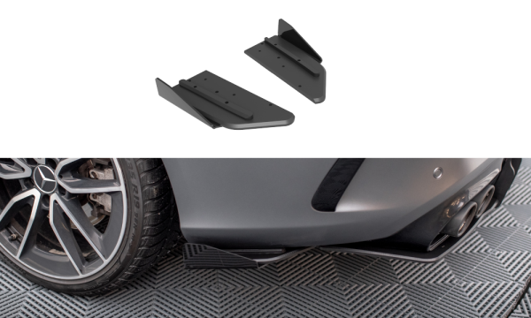 Maxton Design Street Pro Rear Extension Flaps Diffusor + Flaps - Mercedes-AMG C43 Coupe C205 Facelift