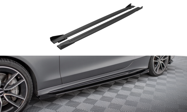 Maxton Design Street Pro Seitenschweller Ansatz + Flaps - Mercedes-AMG C43 Coupe C205 Facelift