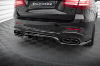 Maxton Design Mittlerer Diffusor Heckansatz DTM Look V1 - Mercedes-AMG GLC 63 SUV X253