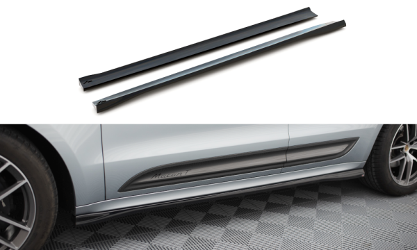 Maxton Design Side Skirts Diffusers - Porsche Macan T Mk1 Facelift 2