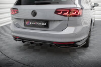 Maxton Design Mittlerer Diffusor Heckansatz DTM Look - VW Passat R-Line B8 Facelift