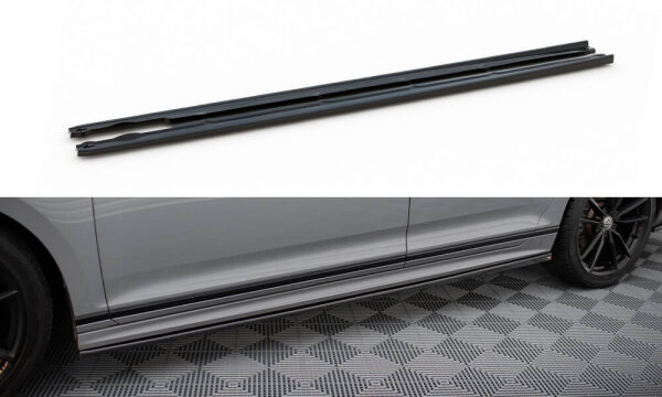 Maxton Design Side Skirts Diffusers - VW Passat R-Line B8 Facelift