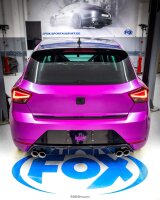 FOX Final Silencer w/o Exhaust Flap - 2x76 Typ 25 - 17+ Seat Ibiza V KJ 1.5