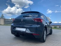 FOX Endschalldämpfer mit Abgasklappe - 2x76 Typ 25 - 17+ Seat Ibiza V KJ 1.5