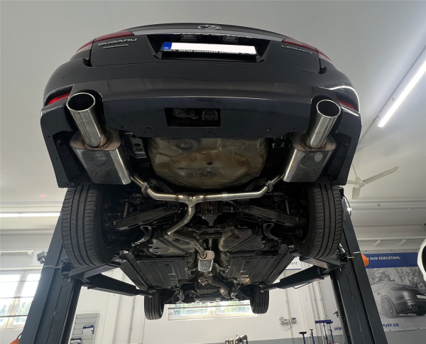 FOX Vorschalldämpfer + Endschalldämpfer 1x114 Typ 12 - 13+ Subaru Legacy V Station Wagon BR