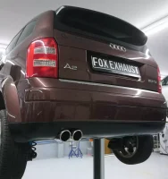 FOX Endschalldämpfer 2x80 Typ 16 - Audi A2 1.4 36L Tank