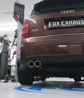 FOX Endschalldämpfer 2x80 Typ 16 - Audi A2 1.4 36L Tank