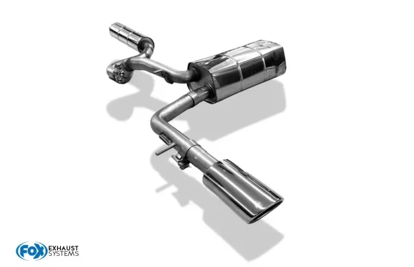 FOX Vorschalldämpfer + Endschalldämpfer - 115x85 Typ 32 - Audi A2 1.4 36L Tank