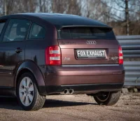 FOX Endschalldämpfer 2x76 Typ 25 - Audi A2 1.6