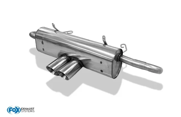 FOX final silencer center exit - 2x90 Typ 25 - 99+ Porsche Boxster Typ 986