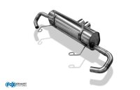 FOX Endschalldämpfer mittig 2x90 Typ 25 - 99+ Porsche Boxster Typ 986