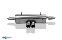 FOX final silencer center exit - 2x90 Typ 25 - 99+ Porsche Boxster Typ 986