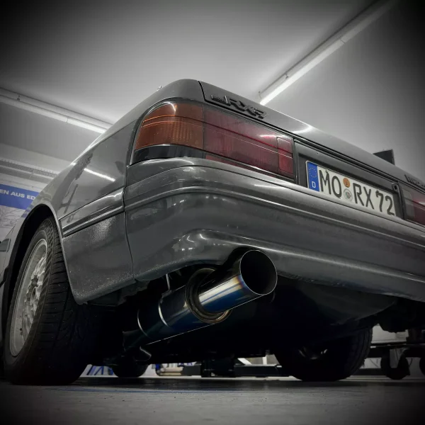 FOX Endschalldämpfer JDM Style 1x114 Typ 10 burned - Mazda RX7