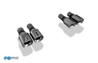FOX tailpipes for FOX rear silencer with clamps 2x88x79...