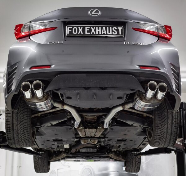 FOX Endschalldämpfer 2x90 Typ 25 - 15+ Lexus RC200T