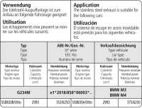 Bastuck Paar Verbindungsrohre - BMW 3er Serie G80/G81 M3 / BMW 4er Serie G82/G83 M4