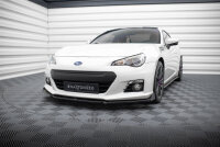 Maxton Design Spoiler Lip black gloss V1 + Flaps - 12-17 Subaru BRZ