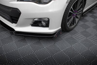 Maxton Design Spoiler Lip black gloss V1 + Flaps - 12-17 Subaru BRZ