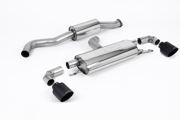 Milltek Exhaust System Cerakote Black Tips - 20+ Toyota Yaris GR 1.6T (OPF/GPF Models only)