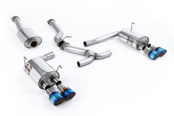 Milltek Exhaust System Burnt Titanium Tips - 14+ Subaru Impreza WRX STi Saloon / Sedan