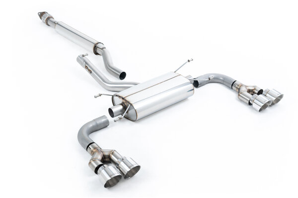 Milltek Exhaust System Polished Tips - 22+ Toyota GR86 (with TRD Rear Diffuser)