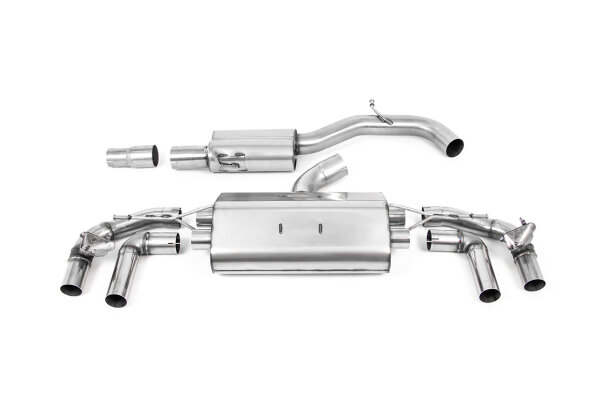 Milltek Exhaust System Cerakote Black Tips - 21+ VW Golf 8 R 2.0 TSI 320PS (GPF Models only)