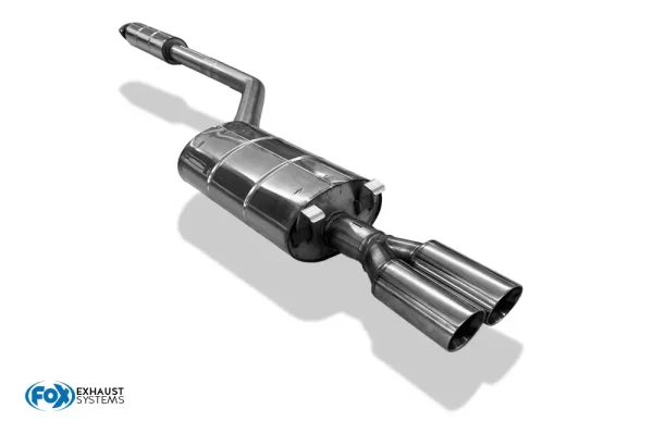 FOX Vorschalldämpfer + Endschalldämpfer 2x80 Typ 25 - Porsche 944