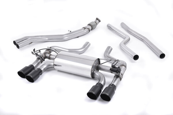 Milltek Exhaust System Cerakote Black Tips - 16-18 BMW 2 Series F87 M2 Coupé