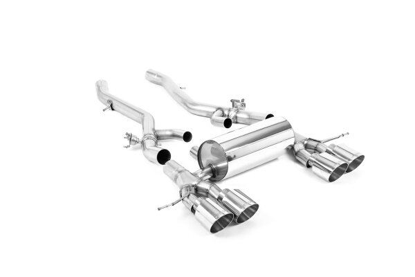 Milltek Auspuffanlage Polished Tips - 23+ BMW 2er Serie G87 M2 Coupé (nur Modelle S58 mit OPF/GPF)