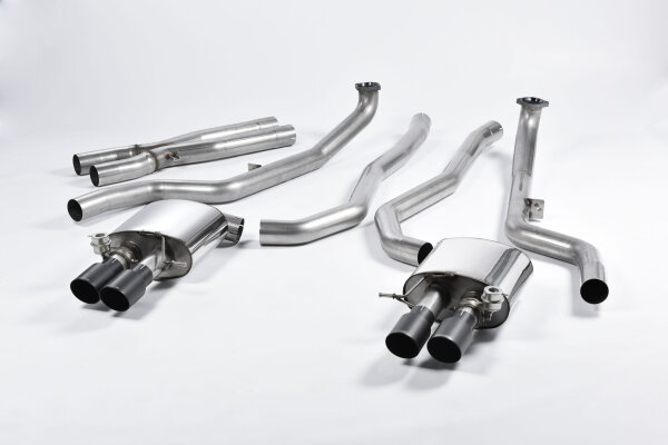 Milltek Exhaust System Cerakote Black Tips - 11-16 BMW 5 Series F10 M5 Saloon M TwinPower Turbo V8