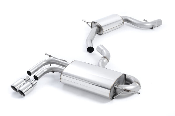 Milltek Exhaust System Polished Tips - 03-12 Audi A3 2.0T FSI 3-Türer 2WD / 06-13 Seat Leon (+Cupra) 2.0T FSI 200-211PS/240PS / 04-09 VW Golf 5 GTi 2.0T FSI