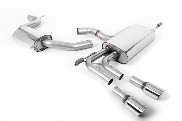 Milltek Exhaust System Polished Tips - 03-12 Audi A3 2.0T FSI 5-Door Sportback 2WD